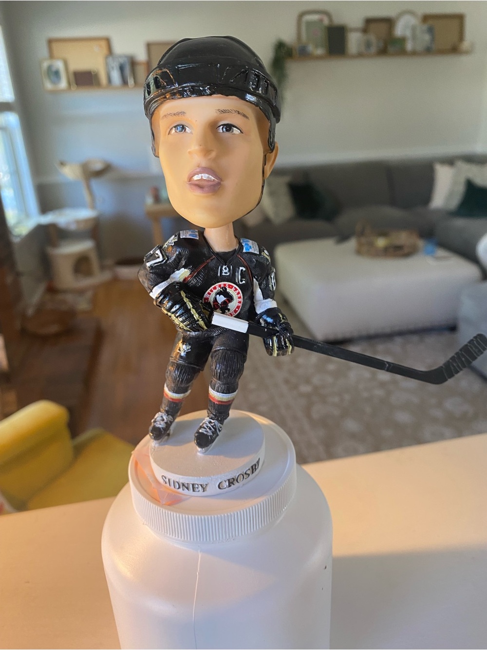 Sidney Crosby Hockey Bobblehead - Black Team Jersey WB Penguins